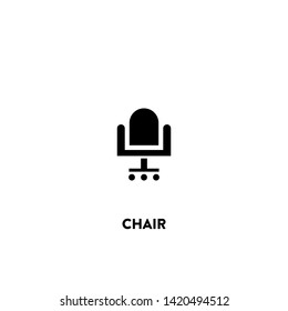 chair icon vector. chair sign on white background. chair icon for web and app
