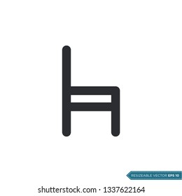 Chair Icon Vector Template