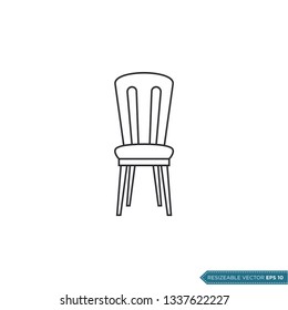 Chair Icon Vector Template