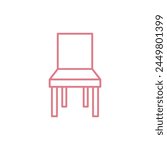 Chair Icon Vector Template illustration design