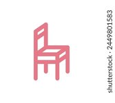 Chair Icon Vector Template illustration design