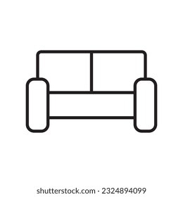 diseño del logotipo de la ilustración de la plantilla del vector de icono de silla