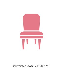 Diseño de ilustración de Plantilla de Vector de icono de silla