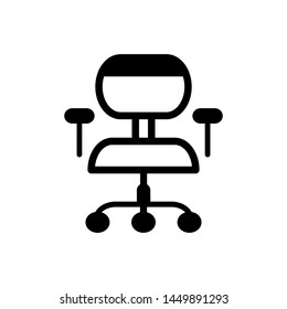 chair icon vector trendy flat design