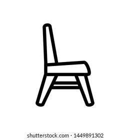chair icon vector trendy flat design
