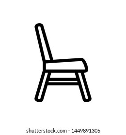 chair icon vector trendy flat design
