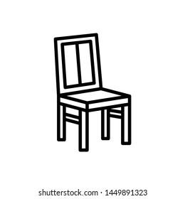 chair icon vector trendy flat design