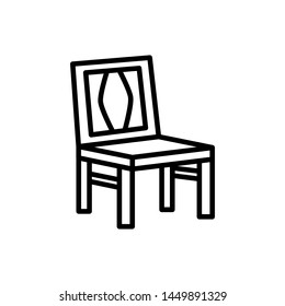 chair icon vector trendy flat design