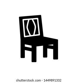 chair icon vector trendy flat design