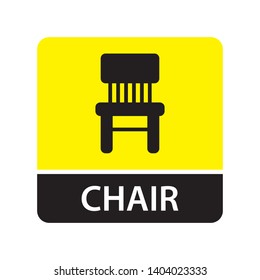 Chair icon for web and mobile