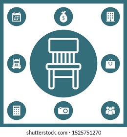 Chair icon for web and mobile
