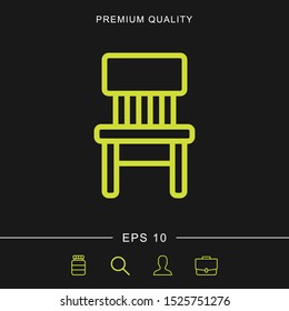 Chair icon for web and mobile