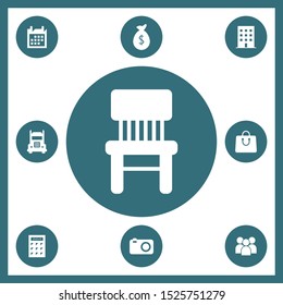 Chair icon for web and mobile