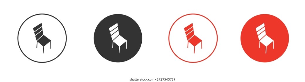 Icono de la silla. diseño de Vector de Web