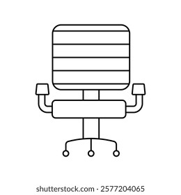 chair icon with white background vector stock illustration
