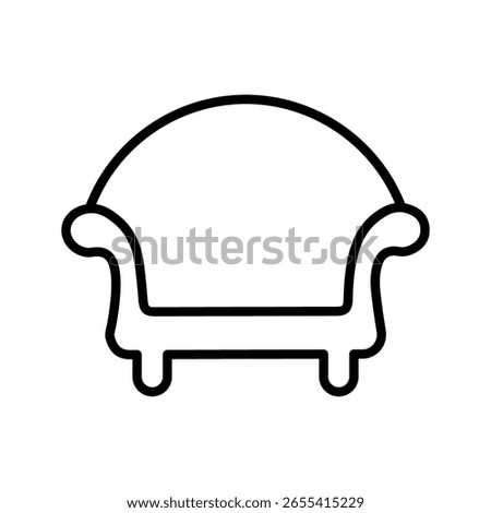  chair icon white on background