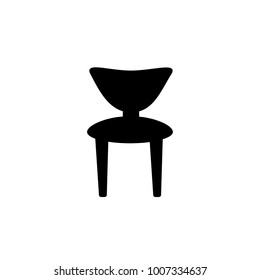 chair icon.black design color
