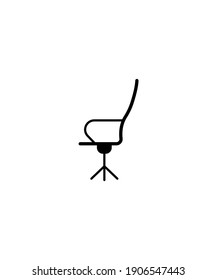 icono de la silla,mejor icono plano del vector.