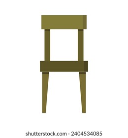 Chair illustrated on white background