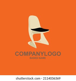 chair illustration for design and company tagline