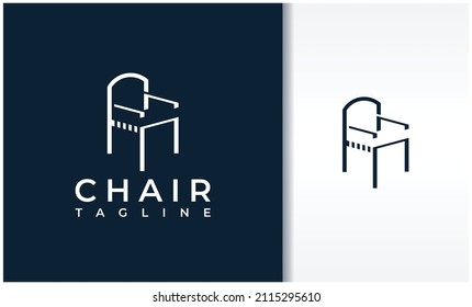 logotipo de imagen de silla para identidad