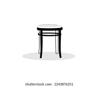 Chair interior design logo icon