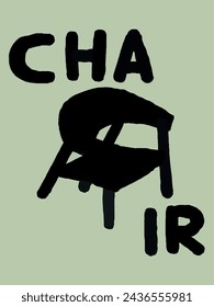 chair interior furniture Modern wall art
