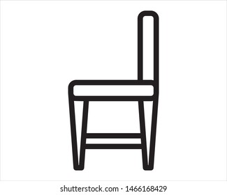 chair interior icon design illustrator