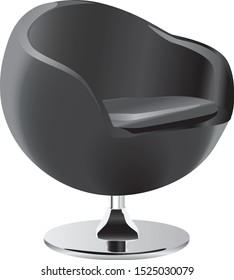 chair isolated on white background. illustration vector