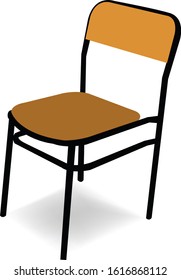 chair isolated on white background. illustration vector