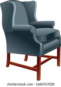 chair isolated on white background. illustration vector