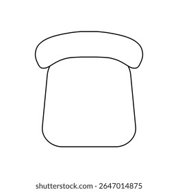 Cadeira em ícone de contorno isolado para plano de layout de arquitetura