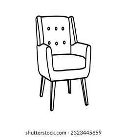 chair line art furniture logo design template, Minimalist Furniture of Interior design