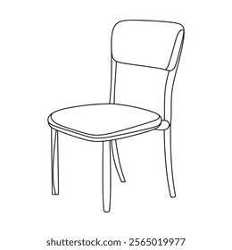  chair line art. one line chair art