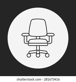 chair line icon