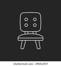 chair line icon