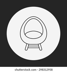 chair line icon