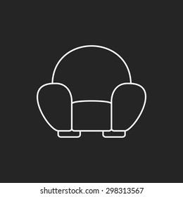 chair line icon