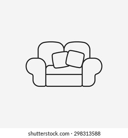 chair line icon