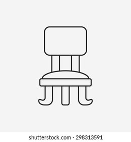 chair line icon