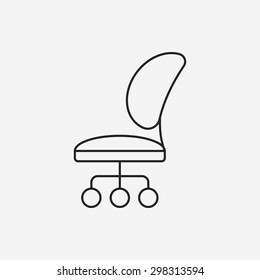 chair line icon