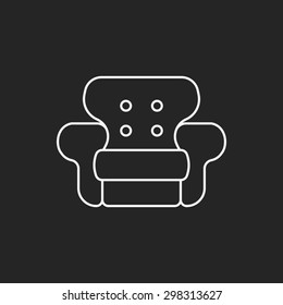 chair line icon