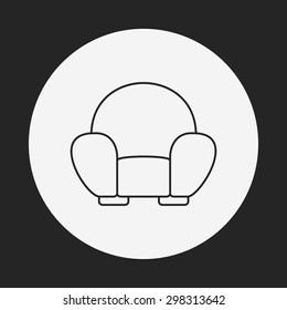 chair line icon