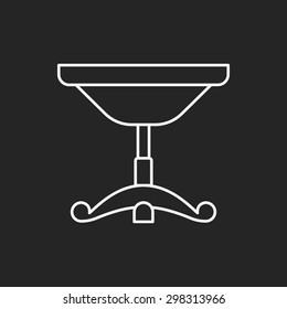 chair line icon