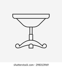 chair line icon