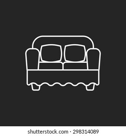 chair line icon