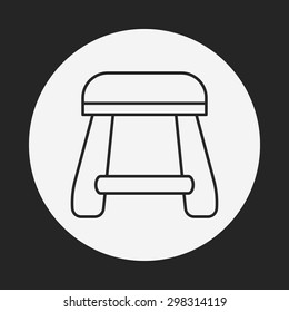 chair line icon