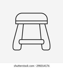 chair line icon
