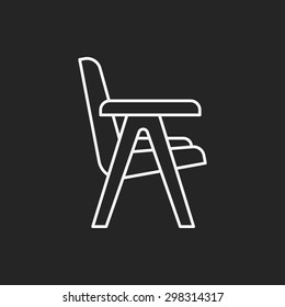 chair line icon