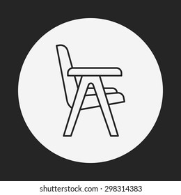 chair line icon